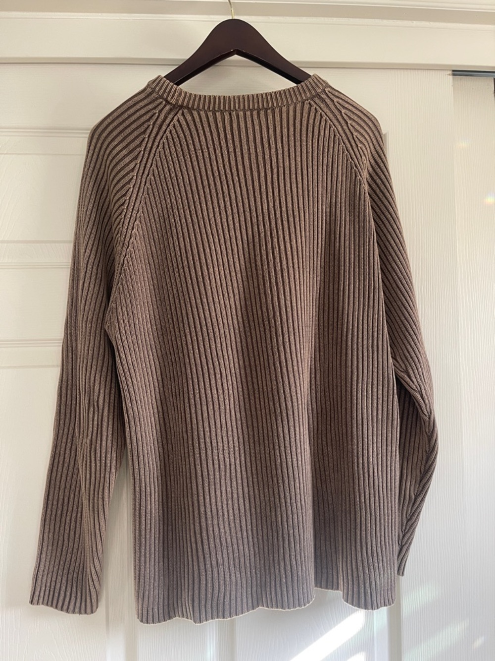Men  Ribbed Crewneck Sweater - Brown - Picture 3 of 5